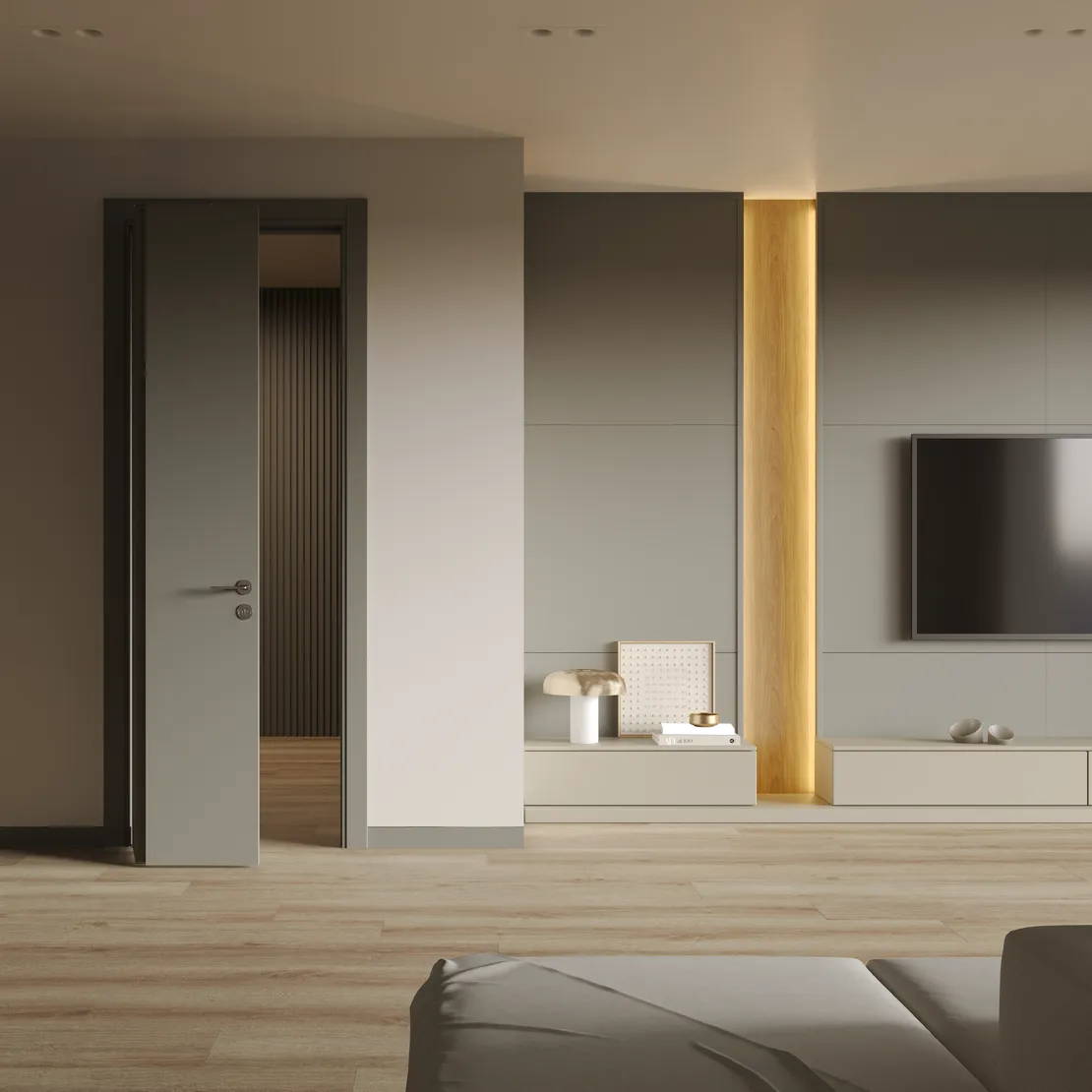 Межкомнатная дверь ГЛАДКАЯ со Складной Системой COMPACK