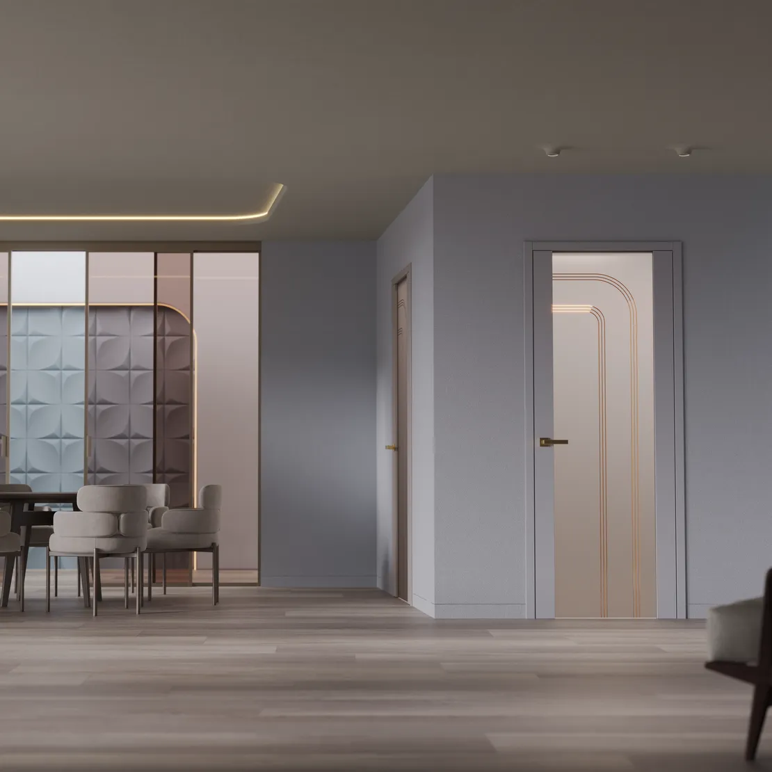 Межкомнатная дверь ELEMENT 7 гравировка Molto