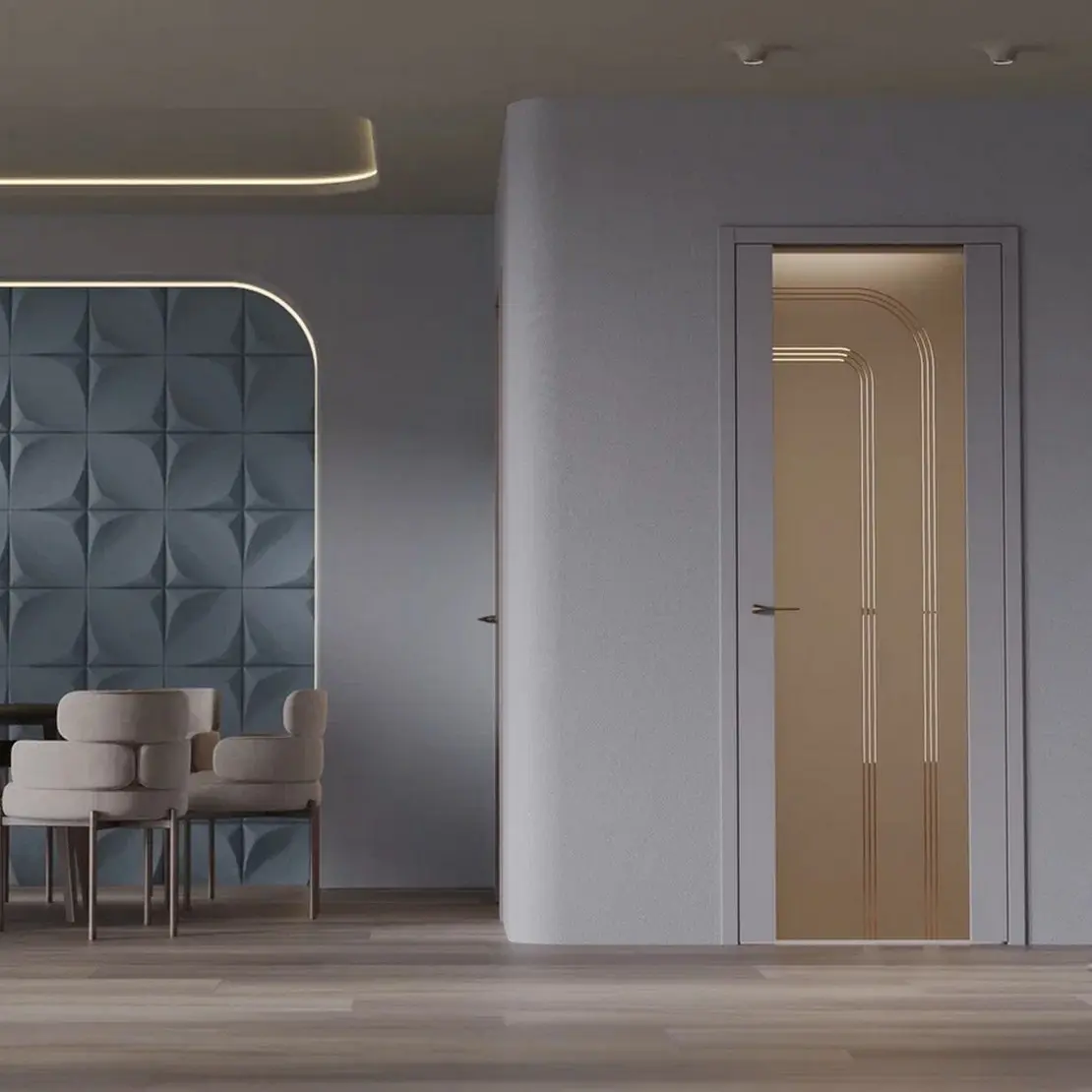 Межкомнатная дверь ELEMENT 7 гравировка Molto