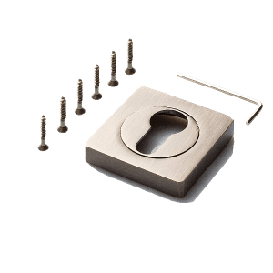 Накладка на цилиндр к ручкам PUERTO квадратная розетка 02