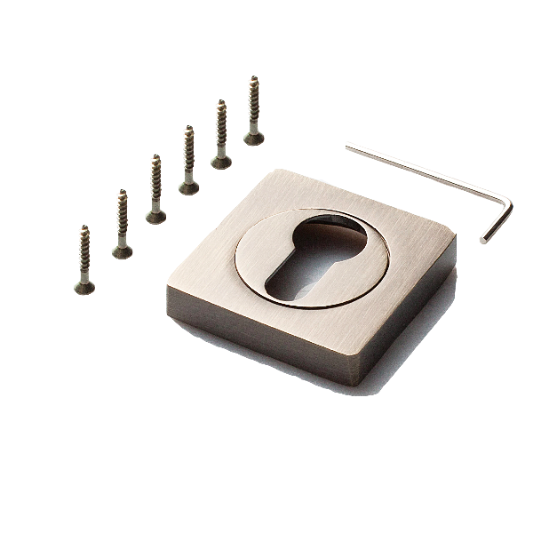 Накладка на цилиндр к ручкам PUERTO квадратная розетка 02