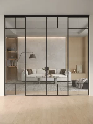 Раздвижная алюминиевая перегородка Slim 5