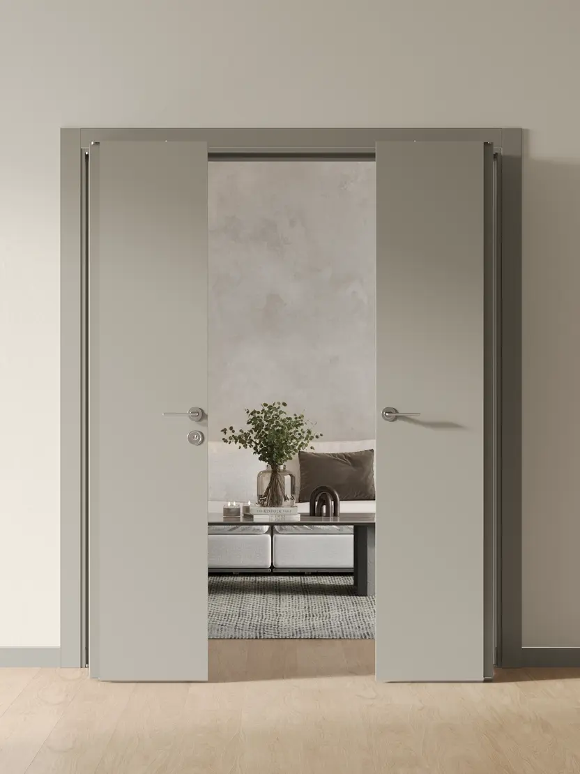 Межкомнатная дверь ГЛАДКАЯ со Складной Системой COMPACK