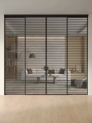 Раздвижная алюминиевая перегородка Slim 12