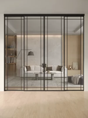 Раздвижная алюминиевая перегородка Slim 10