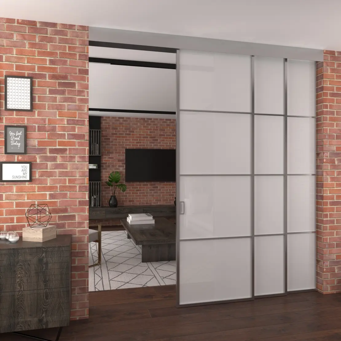 Раздвижная алюминиевая перегородка Slim 7