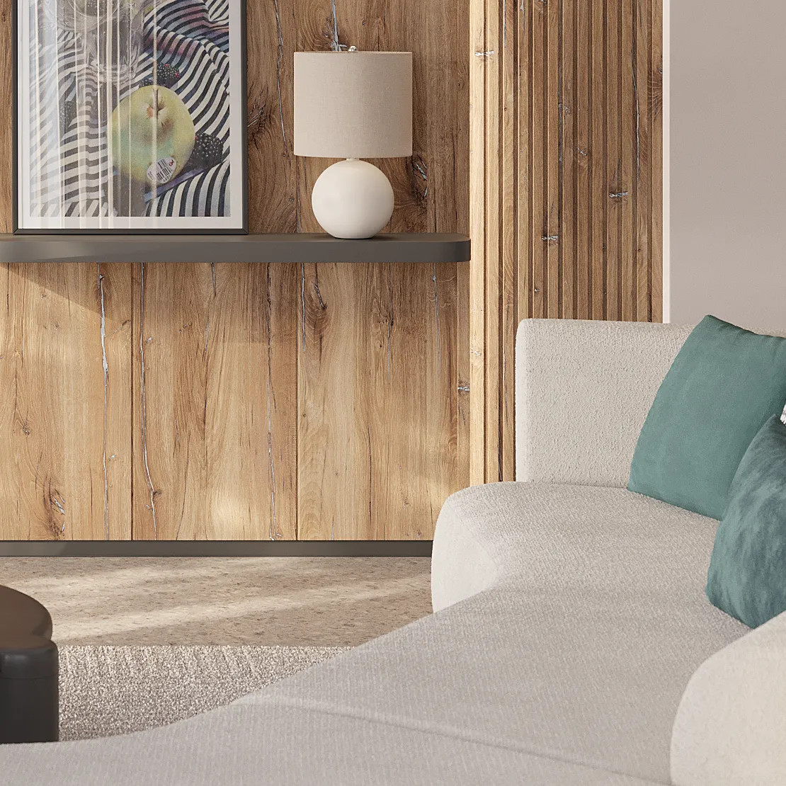 Алюминиевый плинтус AL FIT 40