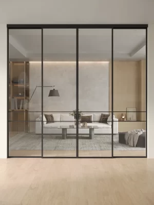 Раздвижная алюминиевая перегородка Slim 9