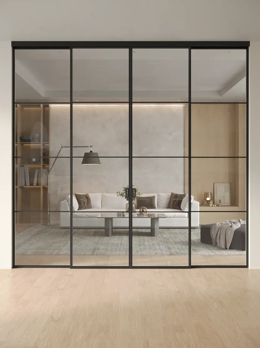 Раздвижная алюминиевая перегородка Slim 7