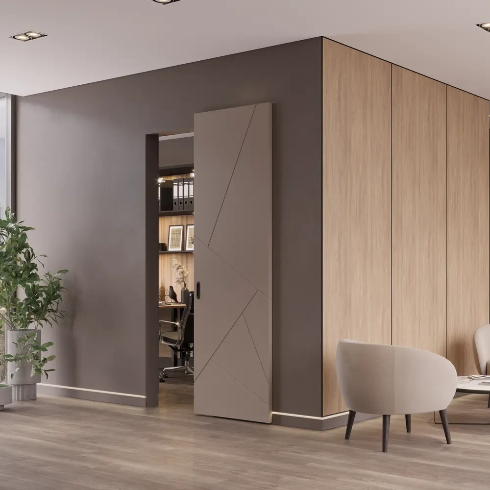 Межкомнатная дверь P18 с раздвижной системой Invisible