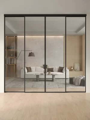 Раздвижная алюминиевая перегородка Slim 1