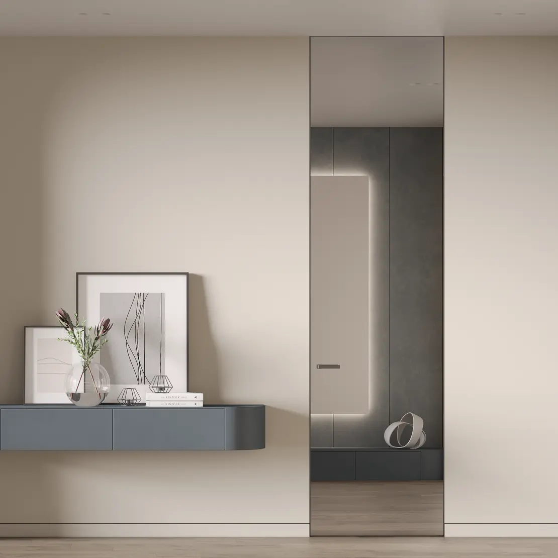 Скрытая дверь INFERRABLE DOORS INDUSTRIAL S4