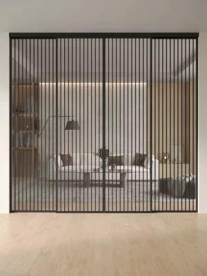 Раздвижная алюминиевая перегородка Slim 13